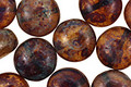 Czech Glass Troubled Waters Puff Coin 10mm