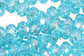 Aquamarine AB Crystal Faceted Rondelle 6mm
