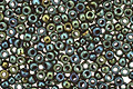 TOHO Metallic Iris Green/Brown Round 15/0 Seed Bead