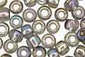 TOHO Transparent Rainbow Black Diamond Round 6/0 Seed Bead