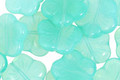 Czech Glass Jade 5 Petal Daisy 14mm