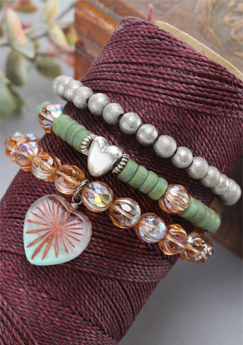 Love Bundle Czech glass bracelets