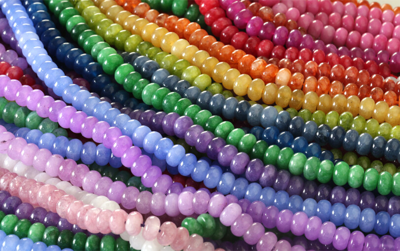 Colorful Agate Rondelles