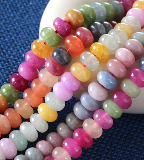 Colorful Agate Rondelles