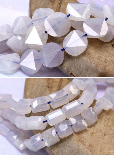 Blue Rose Quartz Faceted Gemstones