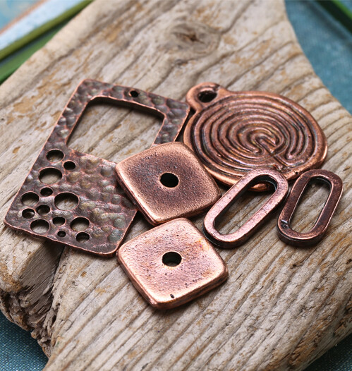 Mykonos Antique Copper Beads & Focals