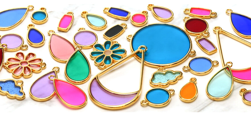 24K Gold (Plated) Transparent Resin Focals