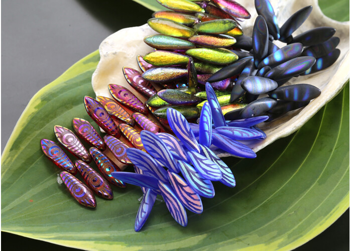 Czech glass daggers