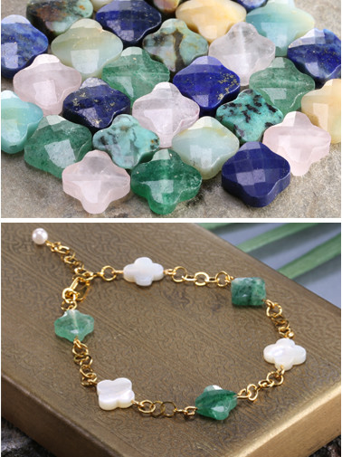 quatrefoil gemstones