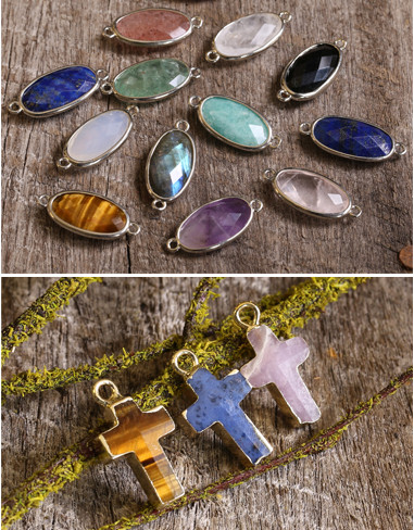 Gemstone Faceted Focals & Links