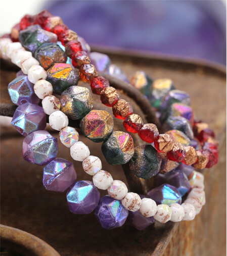Czech Glass English Cut Beads