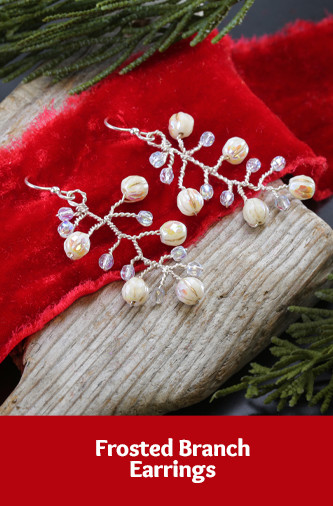 Czech Glass Melons Earrings