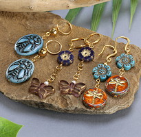 Flower Garden Insect Earrings
