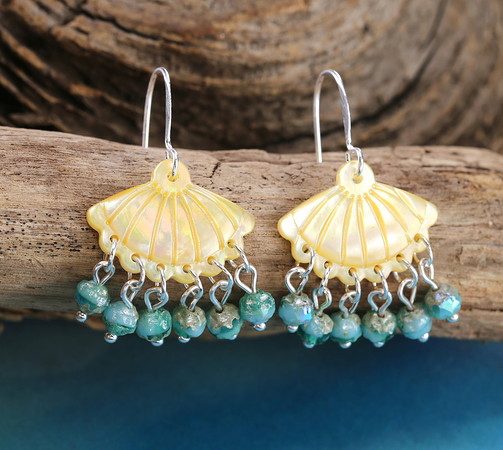 Golden Glow Chandelier Earrings