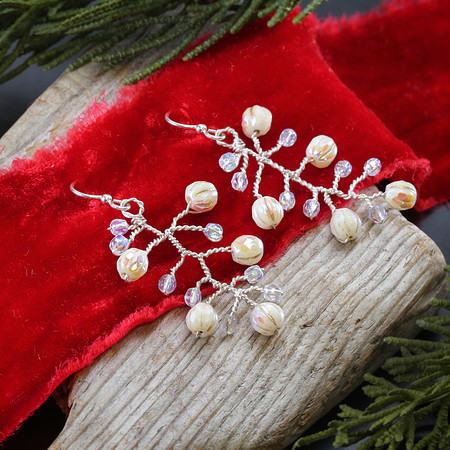 Frosted Branch Earrings