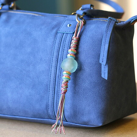 Pastel Rainbow Bag Charm