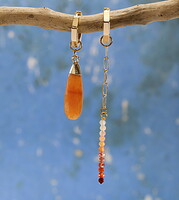 Pêches au Vin Rosé Earrings