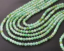 Australian Green Chrysoprase (AAA) Diamond Cut Faceted Round 3mm
