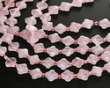 Rose Quartz Faceted Quatrefoil 10mm