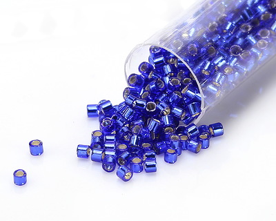 Miyuki Delica Silver Lined Cobalt (DBM0047) 10/0 Seed Bead