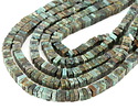 African Turquoise Squaredelle 3x6mm