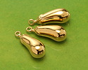 24K Gold (plated) Eggplant Focal 9x25mm