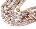 Laguna Lace Agate Microfaceted Rectangle 10x8mm