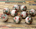 Nepalese White Shell & White Brass Bead w/ Coral & Turquoise Scallops 27-28x21-22mm