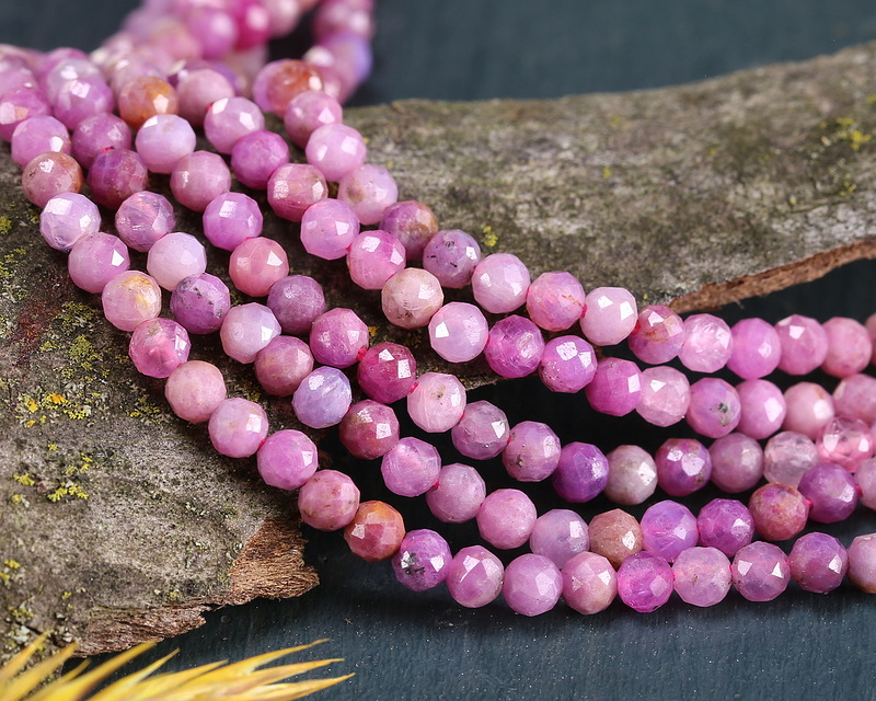 Pink Tourmaline Faceted Round 3mm