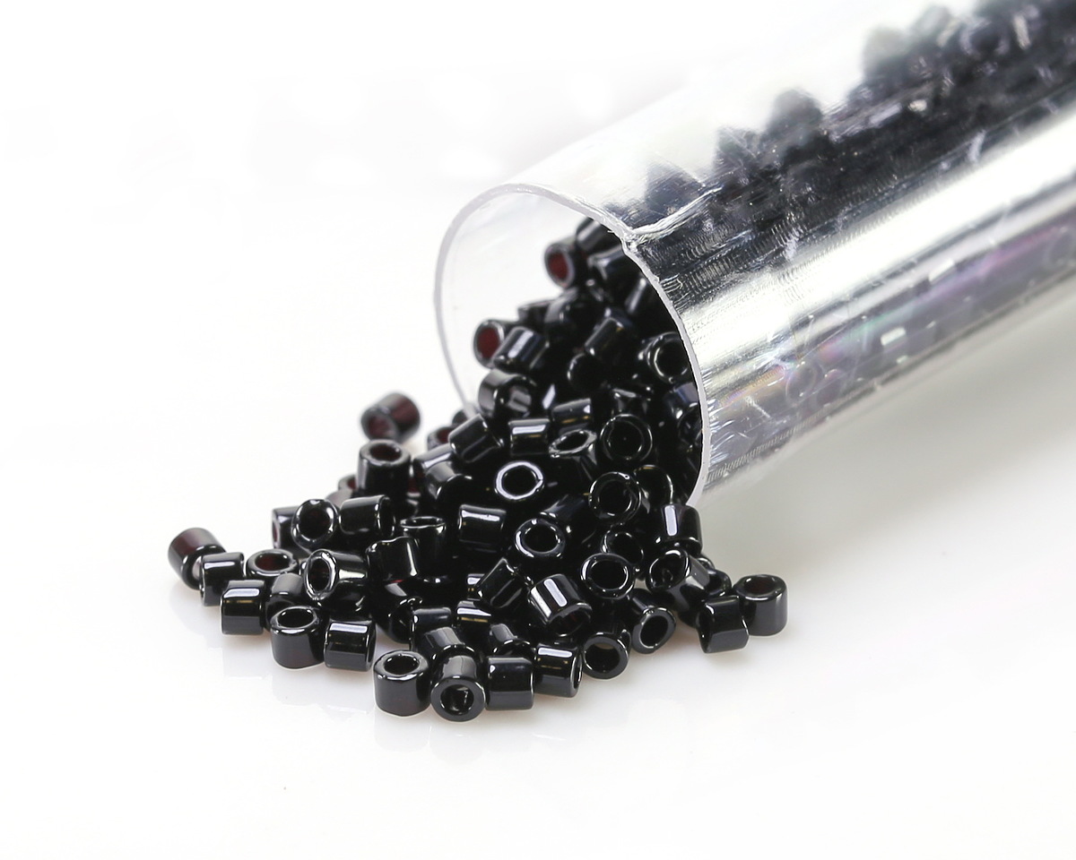 Miyuki Delica Black (DBM0010) 10/0 Seed Bead