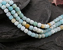 Black Gold Amazonite Faceted Cube 4mm