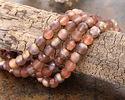 Czech Glass Textured Rosaline w/ Copper Rainbow Finish Round Druk 6mm