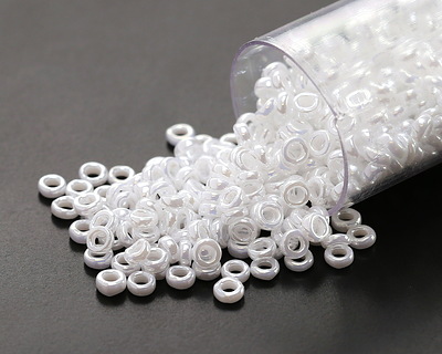 Miyuki White Pearl Ceylon Spacer Bead 2.2mm