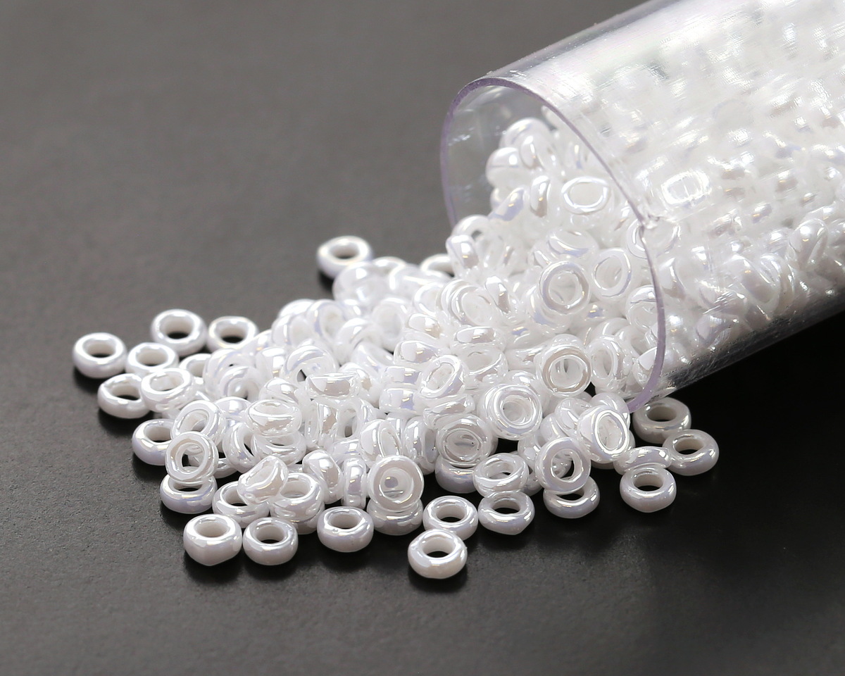 Miyuki White Pearl Ceylon Spacer Bead 2.2mm