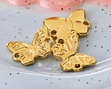 24K Gold (plated) Butterfly Focal Link 14.5x11mm