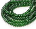 Emerald Glass Rondelle 5x8mm