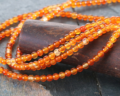 Carnelian (natural) Round 3mm