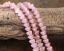 Czech Glass Luster Rose Pink Picasso Half Pinch Bead 4x7mm
