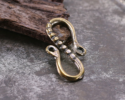Mykonos Antique Brass (plated) Pebbles S-Hook 24x12.5mm