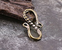 Mykonos Antique Brass (plated) Pebbles S-Hook 24x12.5mm