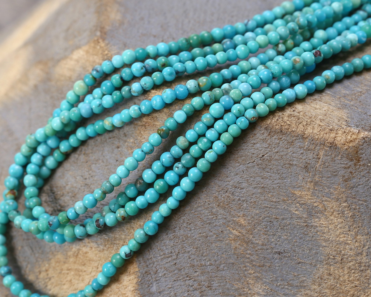 Hubei Turquoise (AA, Sky Blue) Round 2mm