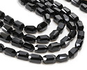 Black Obsidian Microfaceted Long Nugget 9x14mm