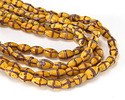 Antique Venetian Yellow French Cross Rice 12-13x8mm