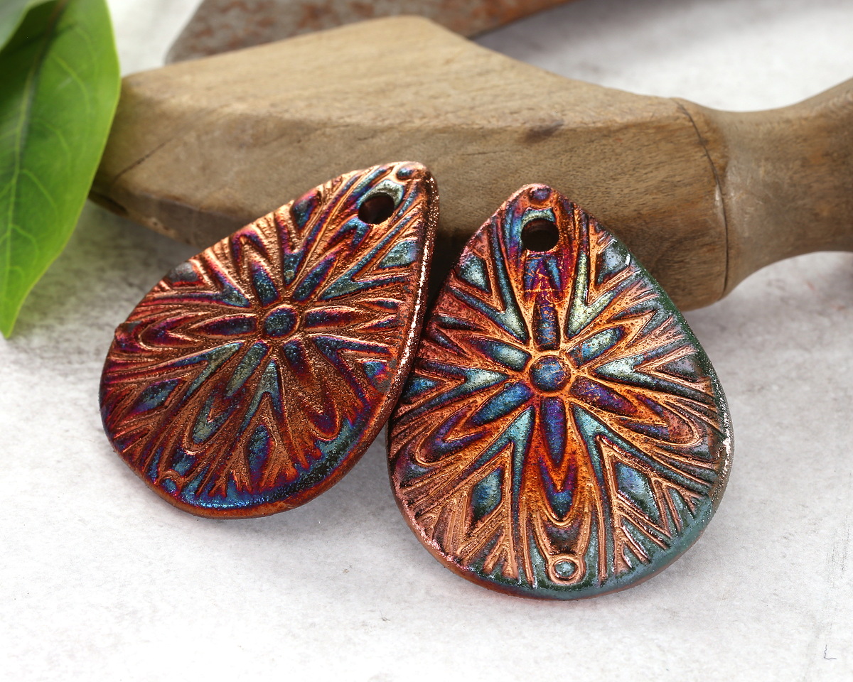 Xaz Raku Flash Starburst Drop Focal 39-40x52-54mm