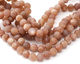 Peach Moonstone (matte) Round 9-10mm