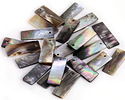 Black Lip Shell Thin Rectangle Focal 9.5-10x25-26mm