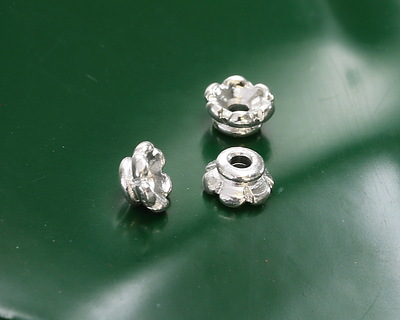 TierraCast Silver (plated) Scalloped Bead Cap 4mm