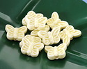 Lemon Yellow Porcelain Butterfly 12x18mm