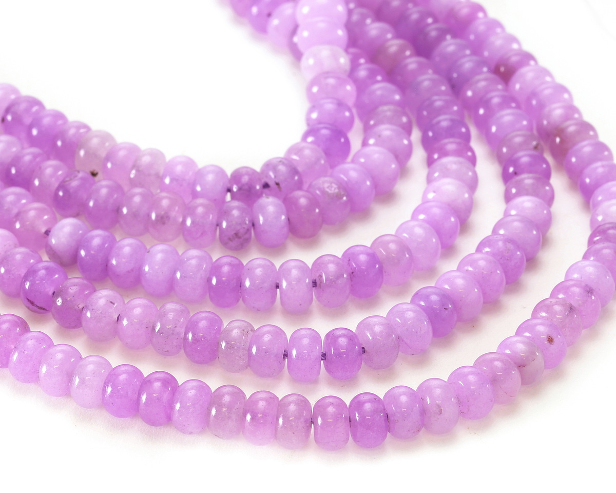 Lilac Agate Rondelle 5x8mm