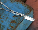 Nina Designs Sterling Silver Kitchen Knife Charm 4x24mm